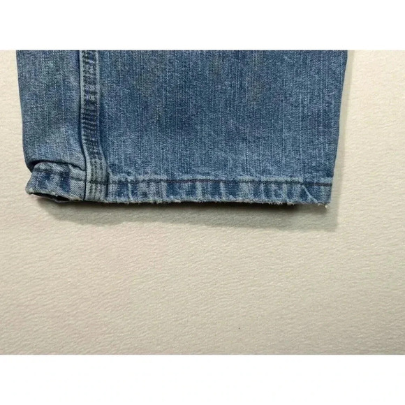 90s Wrangler Originals Carpenter 33x34 Jeans Faded Hammer Loop Workwear - Picture 6 of 14